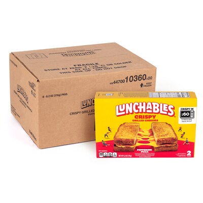 Lunchables Crispy Pepperoni Pizza Grilled Cheesies, 6.2 oz, 12/Pack (220-02479)