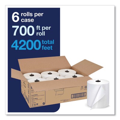 Tork Universal Matic Hardwound Paper Towels, 1-ply, 6 Rolls/Carton (TRK290089)