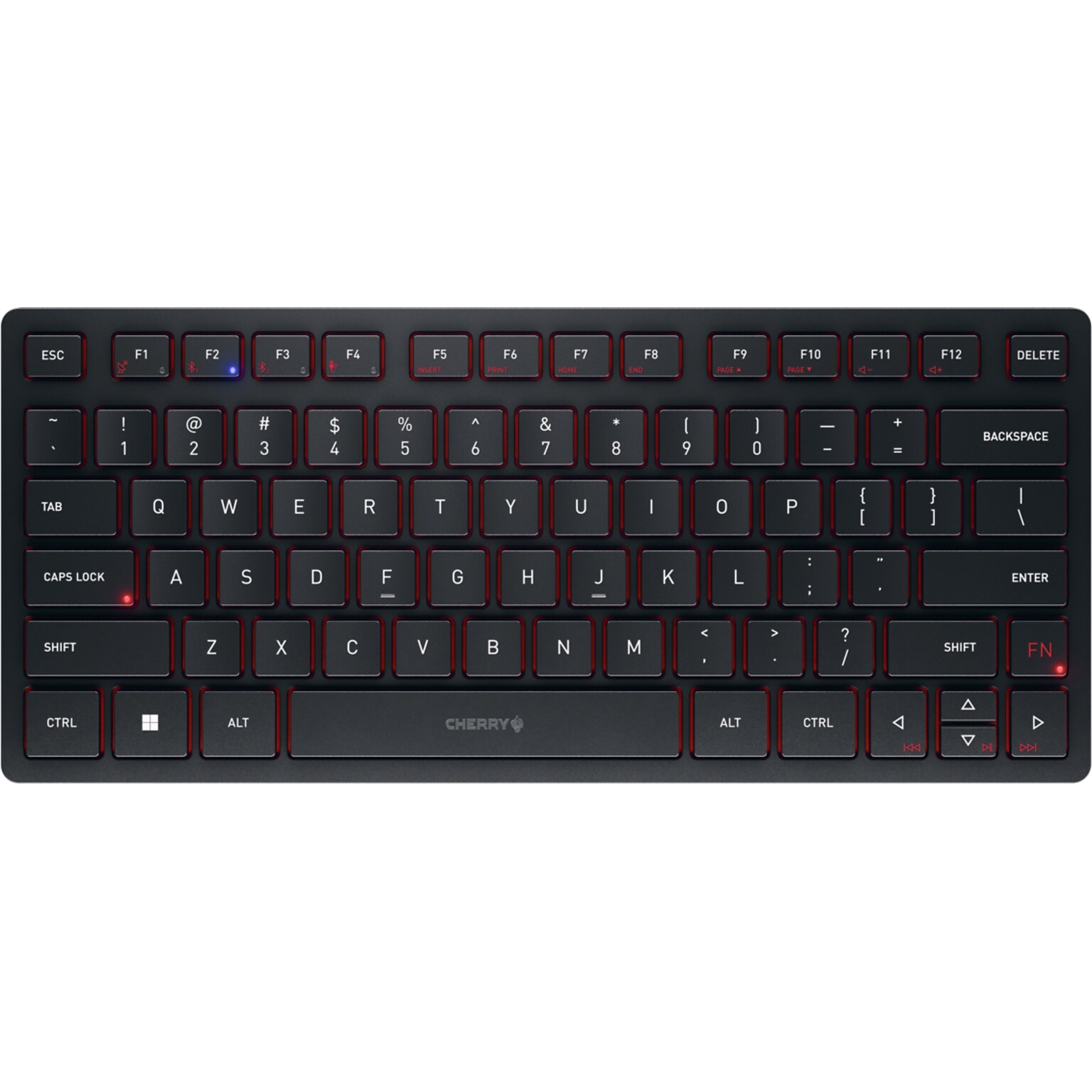Cherry KW 9200 Mini Wireless Keyboard, Black (JK-9250US-2)