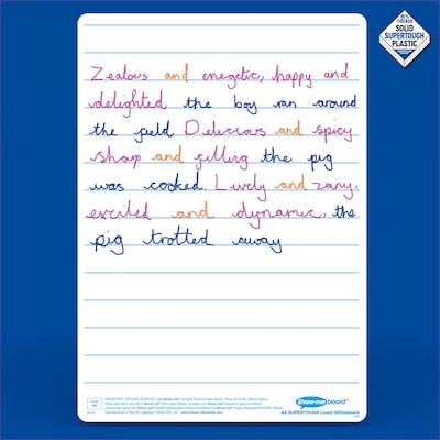 Show-me Lined/Gridded Mini Whiteboard Kit, Assorted Colors, 100/Set (EPTBGLBX)