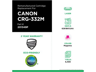 Clover Imaging Group Remanufactured Magenta Standard Yield Toner Cartridge Replacement for Canon CRG-332M (6261B012AA)