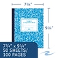 Roaring Spring Paper Products Grade 2 Composition Book, 9 3/4" x 7 3/4", 3/4" Lines, 50 Sheets, Blue Marble (77921)