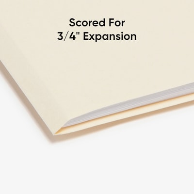 Smead Manila File Folder, 1/3-Cut Tab, Letter Size, Manila, 100/Box (10330)