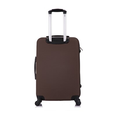 InUSA Royal 2-Piece Hardside Spinner Luggage Set, TSA Checkpoint Friendly, Brown (IUROY0SM-BRO)