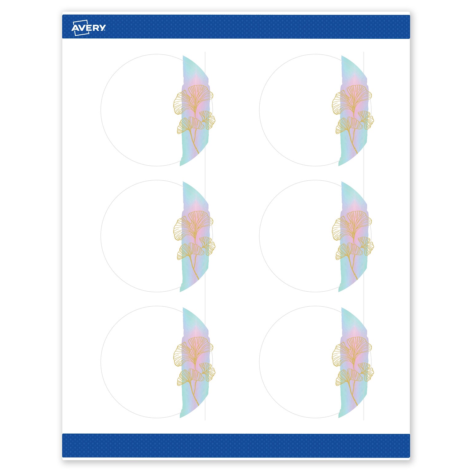 Avery Laser/Inkjet Circle Multipurpose Labels, 3 Dia., White, 60/Pack (S00EVG)