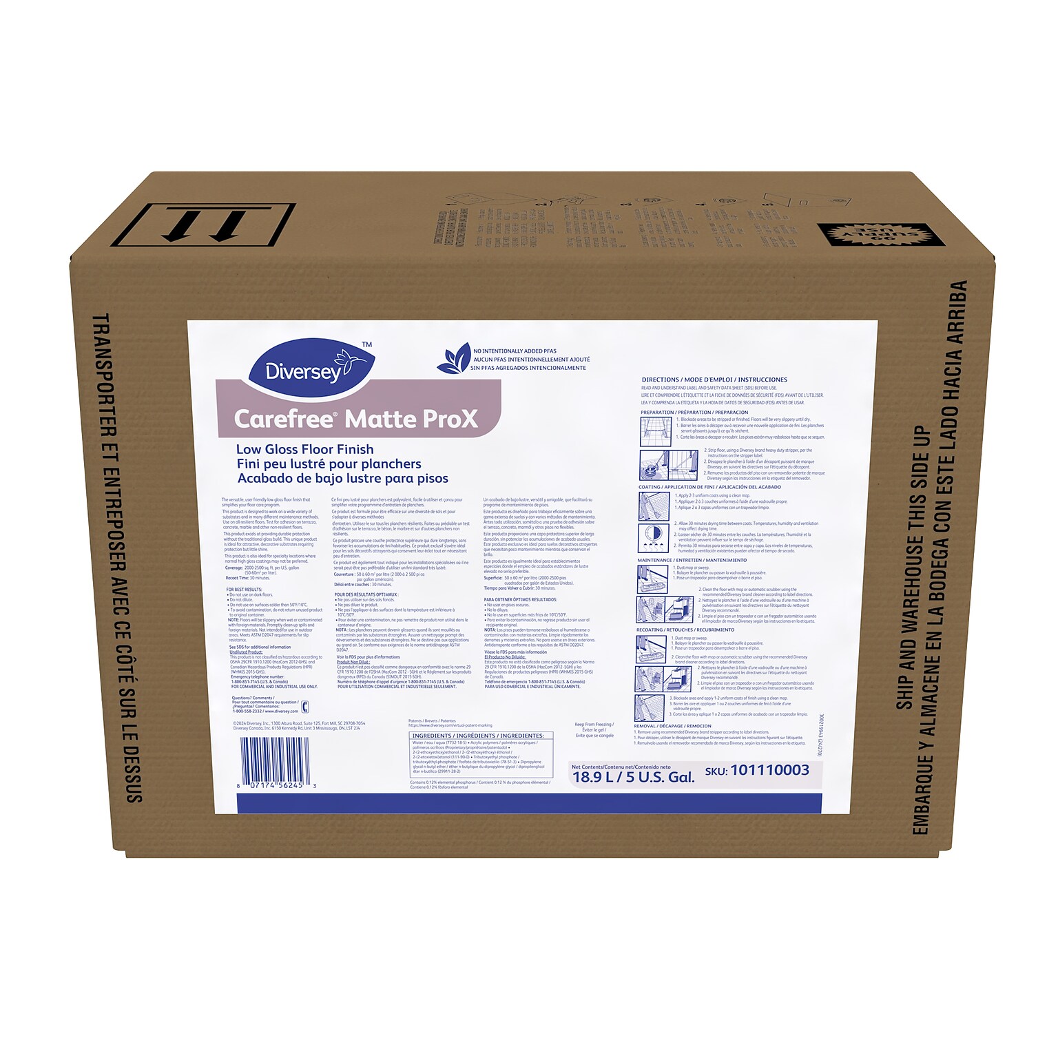 Carefree Matte ProX Floor Finish, Unscented, 640 Oz. (5104757)