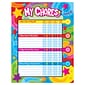 Trend Learning Praise Words 'n Stars 8.5" x 11" Chore Chart w/ Smiley Face Stickers, 25/Pack (T73130)