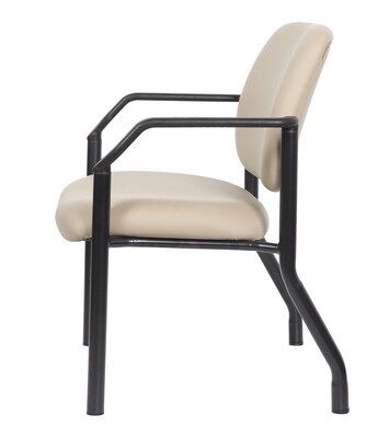 Boss Office Products Bariatric Vinyl Guest Chair, 500 lb. Capacity, Beige (B9591AM-BG-500)