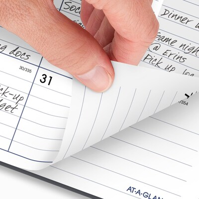 2026 AT-A-GLANCE DayMinder 8.5" x 11" Weekly & Monthly Planner, Poly Cover, Gray (GC545-07-26)