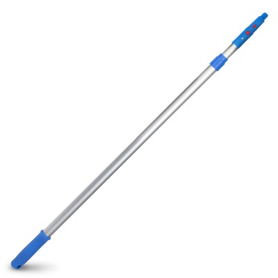 Gritt Commercial 6 Telescopic Extension Pole, Aluminum, Adjustable 3.5 - 6 length with Click / Lock Adapter Cone (GRI106-6F)