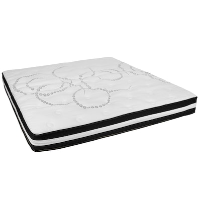 Flash Furniture Capri Comfortable Sleep 10 CertiPUR-US Certified Hybrid Pocket Spring Mattress, Kin