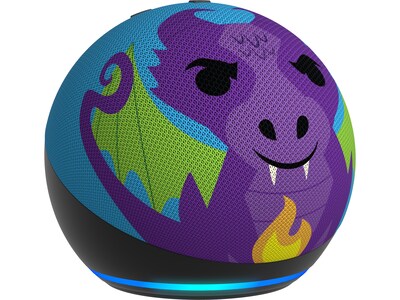 Amazon Echo Dot (5th Gen) Kids Bluetooth, Wi-Fi Wireless Smart Speaker, Dragon (B09B96PMLY)