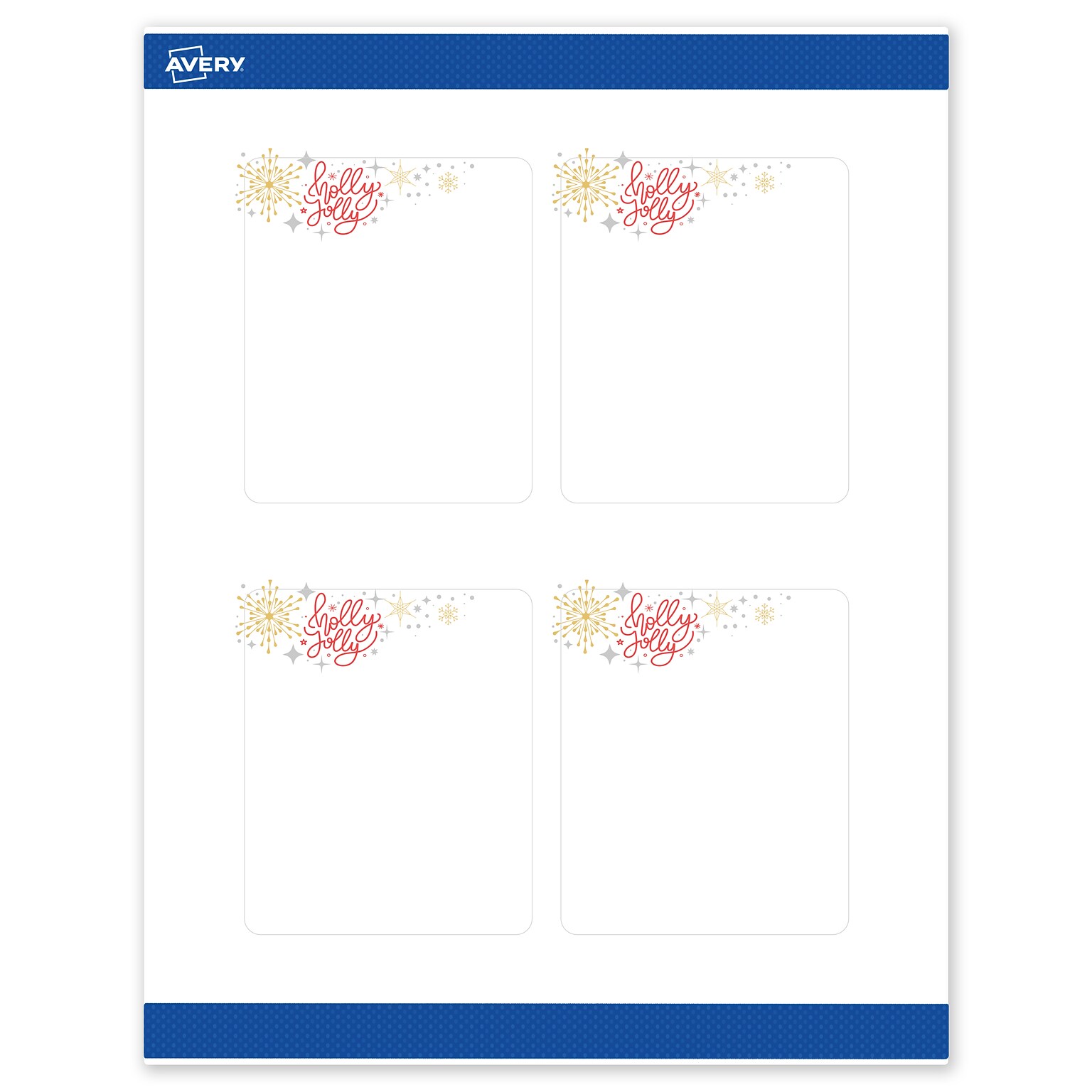 Avery Rectangle Multipurpose Labels, 4 x 3-1/3, White, 40/Pack (19479370428)