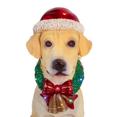 National Tree Company 28" Motion-Activated Labrador Retriever with Wagging Tail (BG-20344AR1YLW)