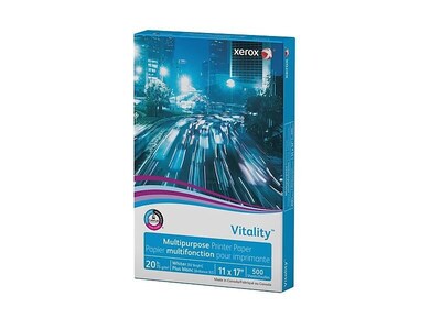 Xerox® Vitality® 11" x 17" Multipurpose Paper, 20 lbs., 92 Brightness, 5 Reams/Carton (3R3761)