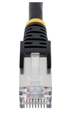 StarTech Low Smoke Zero Halogen 10' RJ45 to RJ45 Networking Cable, Male to Male, Black (NLBK-10F-CAT6A-PATCH)
