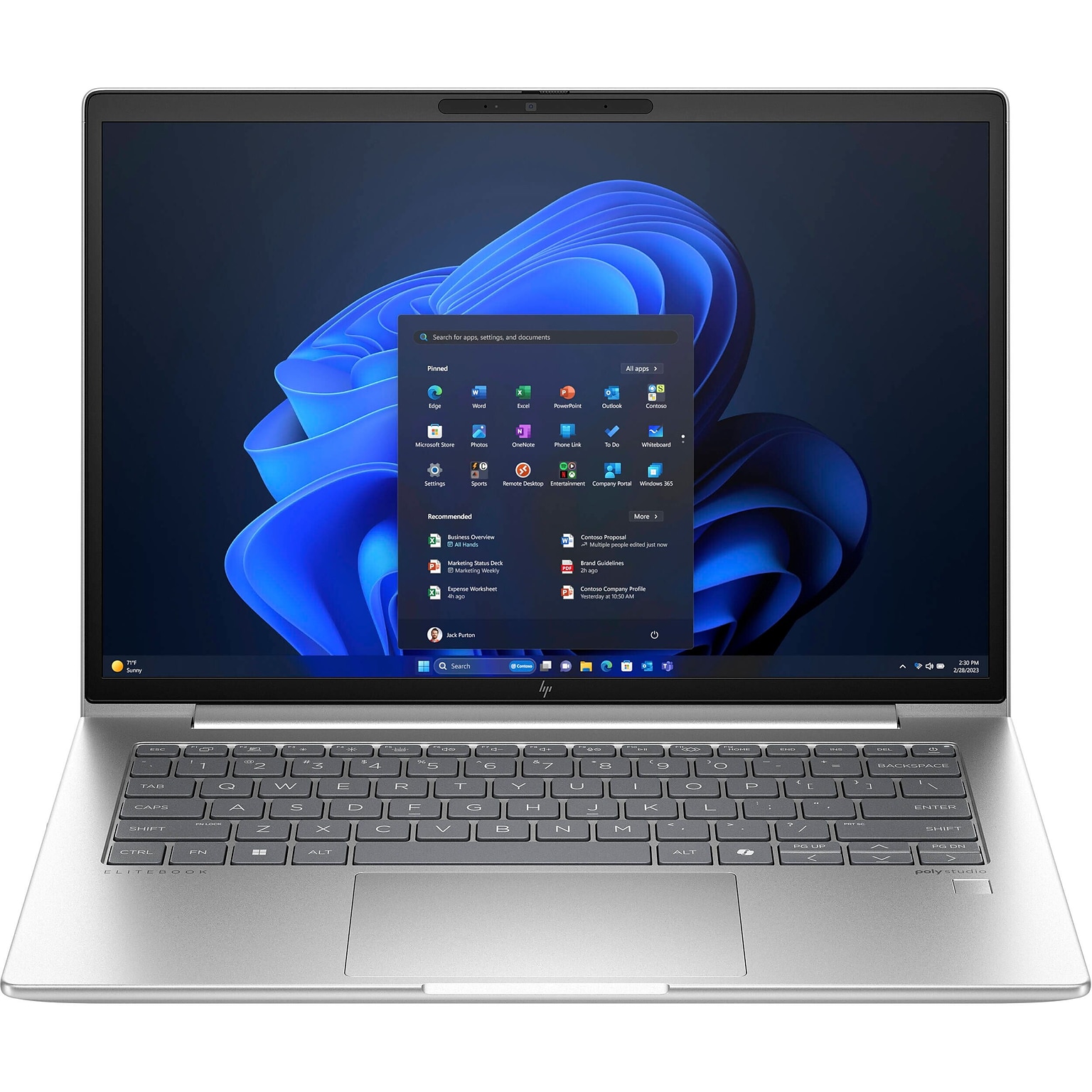 HP EliteBook 640 G11 14 Touchscreen Laptop, Copilot+ PC, Intel Core Ultra 7 165U, 16GB RAM, 512GB SSD, Windows 11 Pro