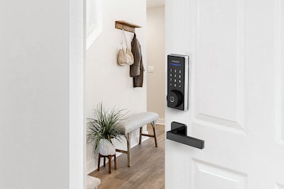 Philips Home Access 1000 Series Single Cylinder Electronic Deadbolt with Lighted Keypad Multi Access, Satin Nickel