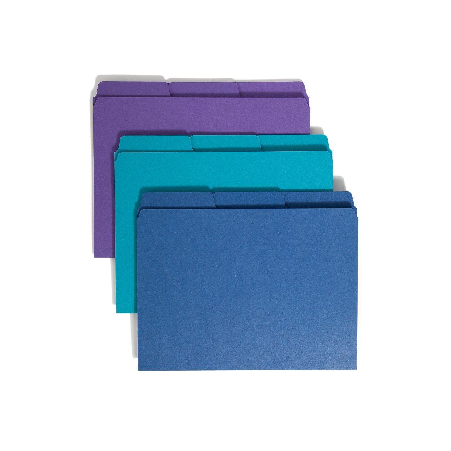 Smead SuperTab® Organizer File Folder, Oversized 1/3-Cut Tab, Letter, Assorted Colors, 3/Pack (11989)