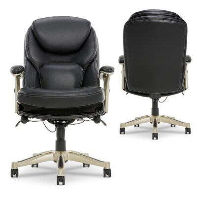 Serta Back in Motion Leather Executive Chair, Black (CHR200006)