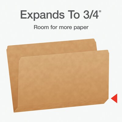 Pendaflex Heavy Duty File Folder, Straight Cut, Legal Size, Kraft, 100/Box (1007137)