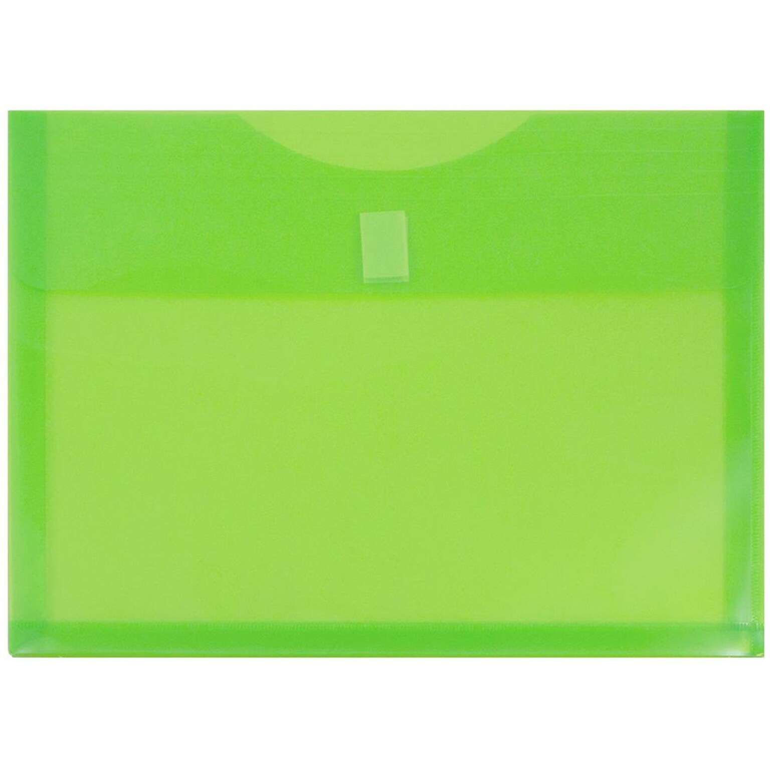 JAM Paper Premium Plastic Document File, Letter, Lime Green, 3/Pack (218V1LIX3)