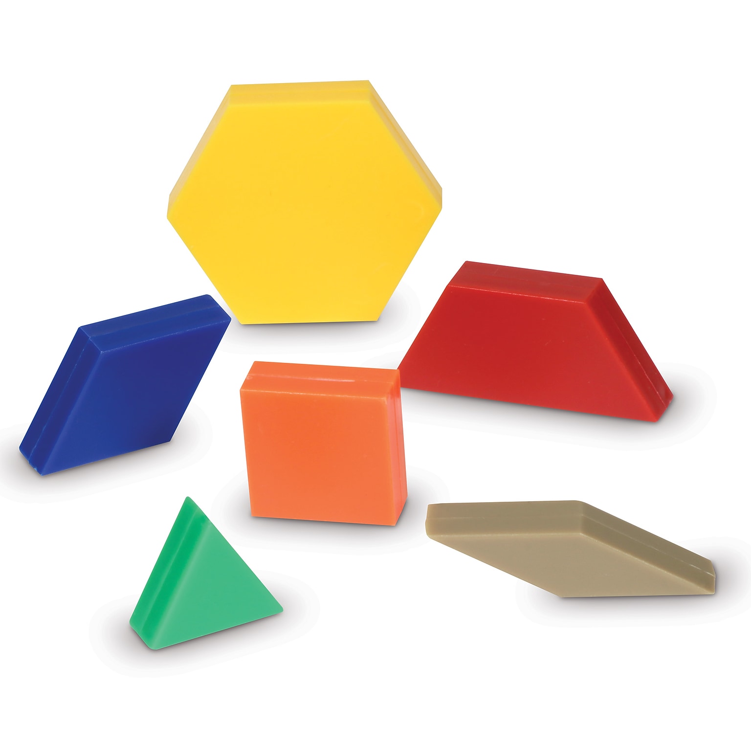 Learning Resources Pattern Blocks, Math Concepts, Set of 250 (LER0632)