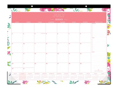 2023-2024 Blue Sky Day Designer Peyton White 17 x 22 Academic Monthly Desk Pad Calendar (107938-A24)