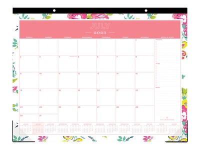 2023-2024 Blue Sky Day Designer Peyton White 17 x 22 Academic Monthly Desk Pad Calendar (107938-A2