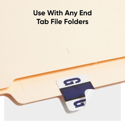Smead BCCR Labels File Folder Label, G, Violet, 500 Labels/Pack (67077)