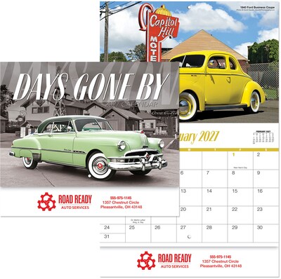 Days Gone By Wall Calendar-Spiral