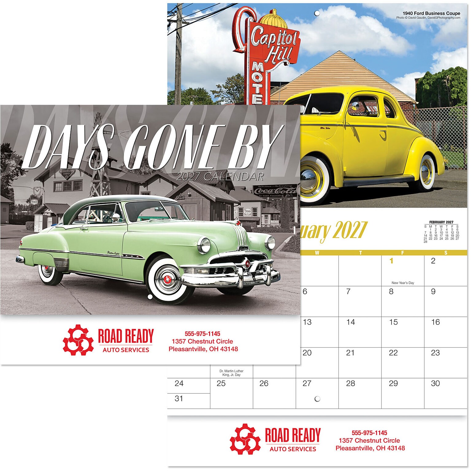 Days Gone By Wall Calendar-Spiral