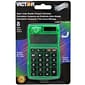 Victor Compact 8-Digit Battery/Solar Powered Basic Calculator, Assorted Colors, 5/Bundle (VCT700BTS-5)