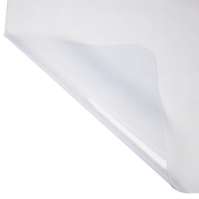 Mind Reader Standard 36" x 48" Rectangular with Lip Chair Mat for Hard Floor, Vinyl (FLCMAT-CLR)