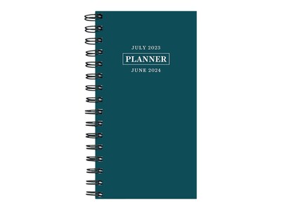 2023-2024 TF Publishing 3.5 x 6.5 Academic Weekly & Monthly Planner, Paperboard Cover, Jade (AY24-7504)