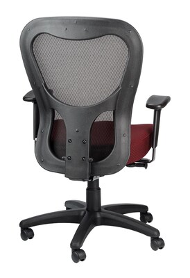 Tempur-Pedic Ergonomic Fabric/Mesh Swivel Task Chair, Burgundy/Black (TP9000-C-BURG)