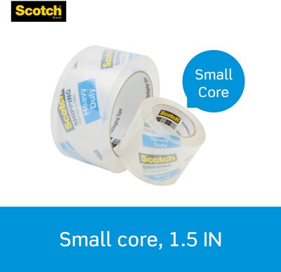 Scotch Heavy Duty Shipping Packing Tape with Dispenser, 1.88 x 22.2 yds., Clear, 1-Pack (142)