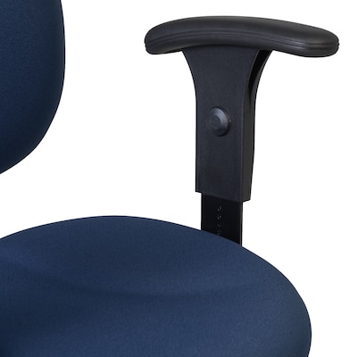 Regency Comfort Series Fabric Drafting Chair with Footrest and Lumbar Support, Navy Blue (105-AA-DK-NV)