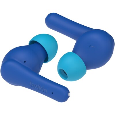 Belkin SoundForm Nano 2 Wireless Noise Canceling Earbuds Headphones, Bluetooth, Blue (AUC011BTBL)
