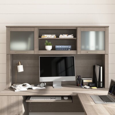 Bush Home Somerset 60W Desktop Hutch, Ash Gray (WC81631)