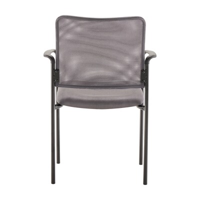 Flash Furniture Jana Mesh Reception Side Stacking Chair, Gray (GO5162GRY)