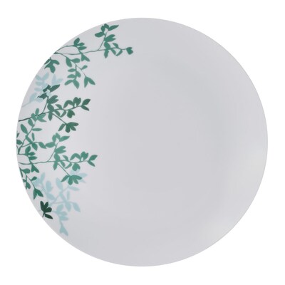 Studio Nova Porcelain Dinnerware Set, Gray Moonlit Leaves, 12 Piece (TAP5323489)
