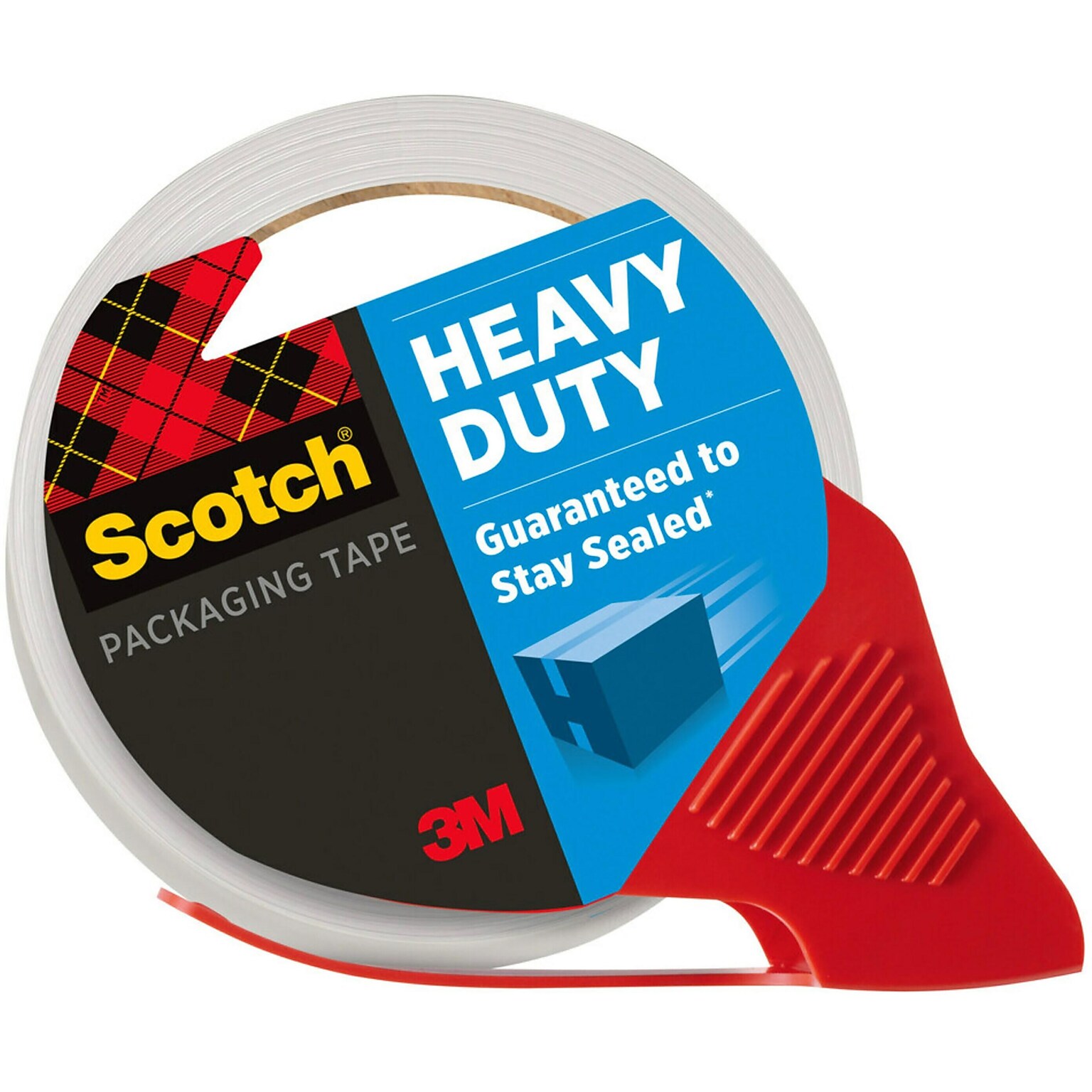 Scotch Heavy Duty Packing Tape with Dispenser, 1.88" x 54.6 yds., Clear