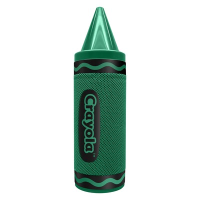 Crayola Wireless Bluetooth Portable Crayon Speaker with FM Radio, Green (CBT450GRN)