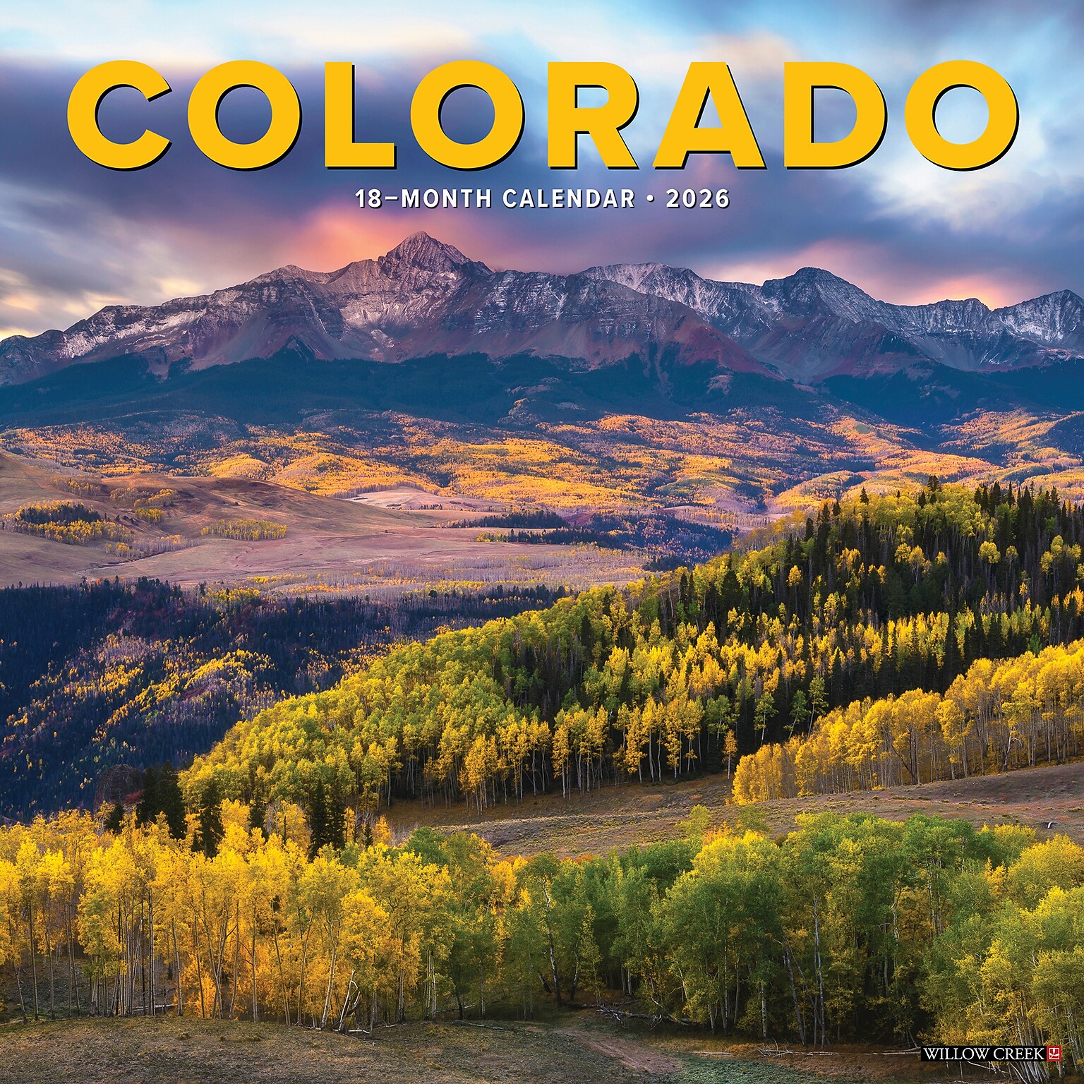 2026 Willow Creek Colorado 12 x 12 Monthly Wall Calendar (55380)