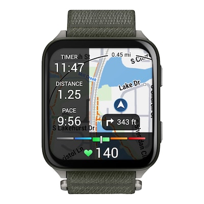 Garmin Venu X1 Fitness Smartwatch, GPS, 46mm, Moss ComfortFit Nylon Band (010-02980-01)