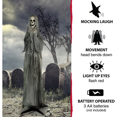 Haunted Hill Farm 71" Ruthless the Mocking Reaper (HHSKEL-5FLSA)