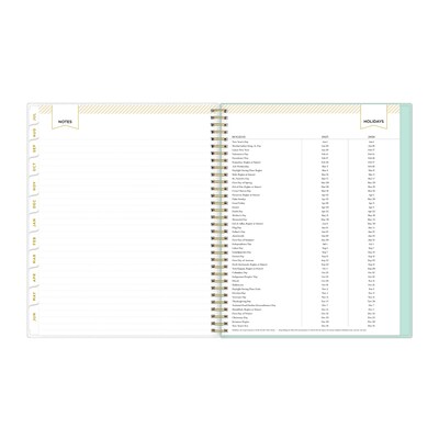 2025-2026 Day Designer for Blue Sky Secret Garden 8.5" x 11" Academic Year Weekly & Monthly Planner, Plastic Cover (137896-A26)