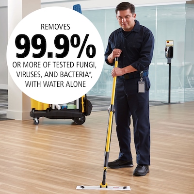 Rubbermaid HYGEN Microfiber Cleaning Pads, 4.75, x 19, White/Blue, 150 Pads/Pack (2134282)