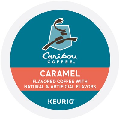 Caribou Coffee Caramel Hideaway Coffee Keurig® K-Cup® Pods, Medium Roast, 24/Box (736685)
